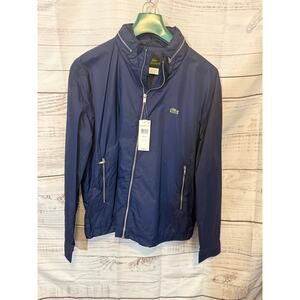 Lacoste Men’s Windbreaker Jacket | Navy Blue | Size XL (56) | New with Tags